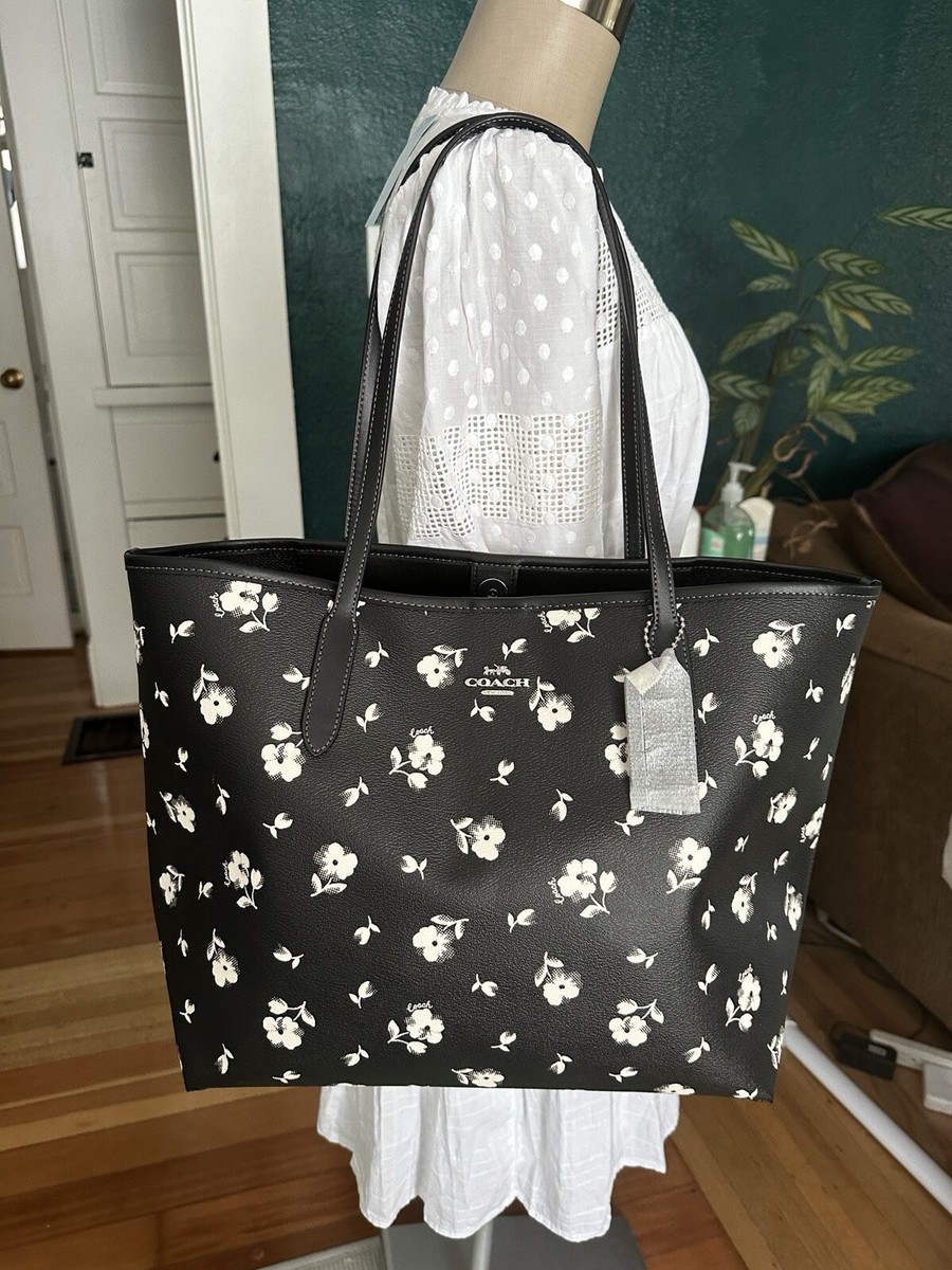 NWT - COACH City Tote With Floral Print - CP073 | eBay