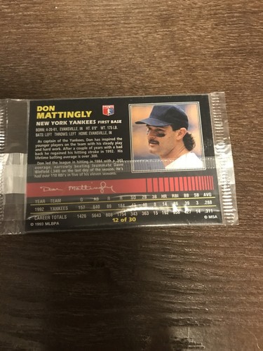 1993 Post Cereal Collector Series. Barry Bonds & Don Mattingly & Ken Griffey Jr - Picture 8 of 12