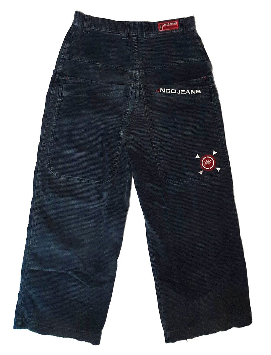 Vintage Y2K JNCO Jeans Corduroy M1310CN 32x32 Black Baggy Vintage Y2K JNCO Jeans Corduroy M1310CN 32x32 Black Baggy
