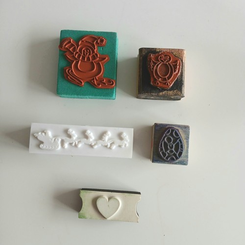 Bundle of 21 rubber craft stamps inc LaBlanche Petaluma, mixed themes + holidays - Picture 10 of 14