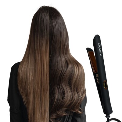 Hair straightener infrared technology 140-450°F titanium 