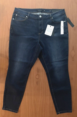 TAHARI Premium Denim Classic Skinny Stretch Chloe Jeans Blue Women 