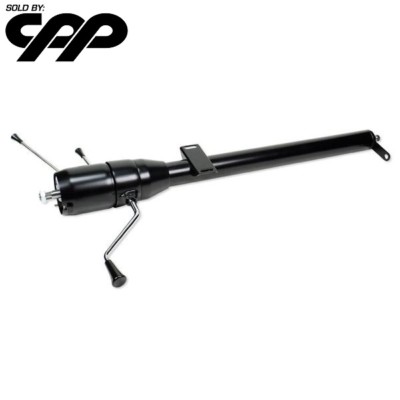 76 77 Ford Bronco Ididit Black Powdercoat Tilt Steering Column Shift 1130855051