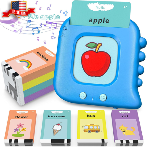 Kids Toddler Talking Flash Cards with 224 Sight Words,Montessori Toys,Speech The