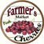 Farmers Market Fresh Radish 12 Round Metal Sign Rustic Retro Kitchen Wall Decor