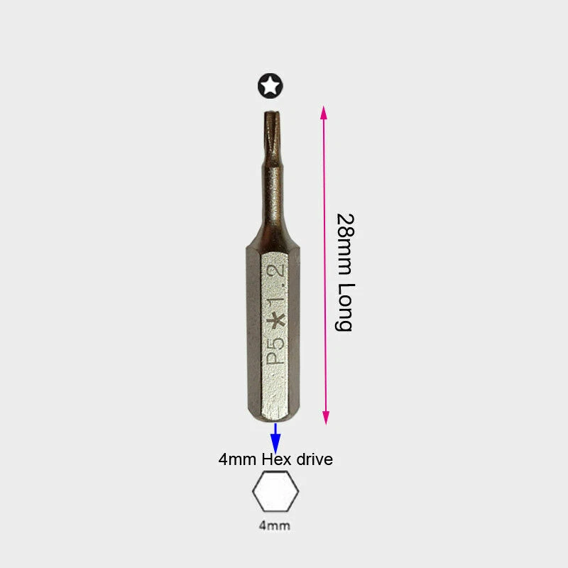 Pentalobe P5/ star1.2 screwdriver bit for MacBook Pro Retina A1398 Air A1370 4X - Image 3 of 3