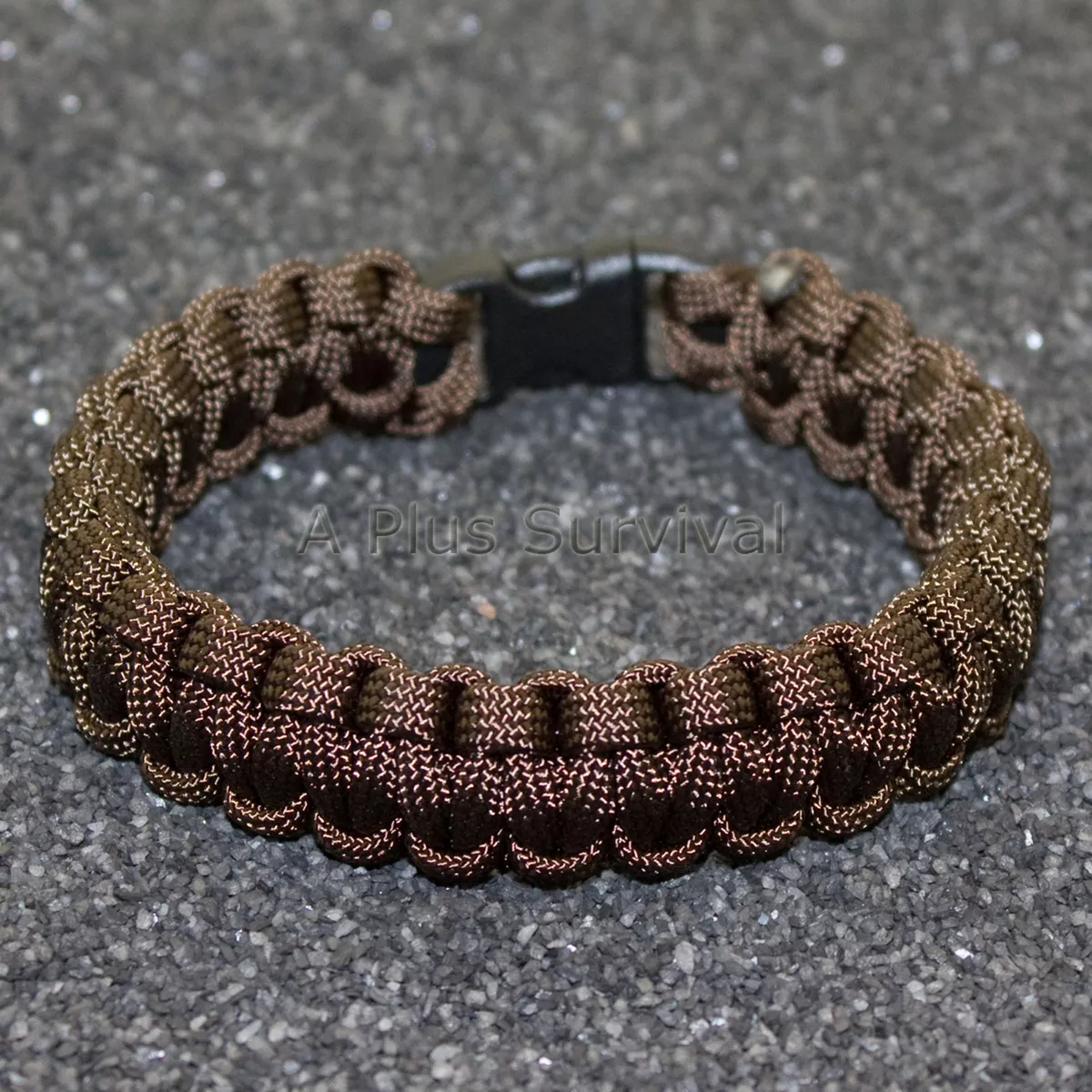 Acid Brown 550 lb Type III Paracord Survival Rope Bracelet - Made in the  USA