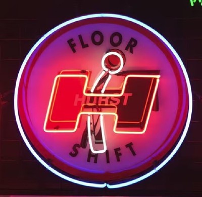 Hurst Floor Shift 16''x16'' Neon Sign Light Lamp With HD Vivid Printing