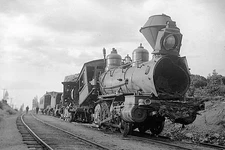 Southern Pacific Railroad Engine at Black Butte by Lewis Josselyn 5 x 7 Photo