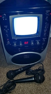 The Singing Machine STVG-519 CD-G Karaoke Machine Video Might With Mic Tested VG