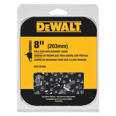 NEW DeWALT DWO1DT608 8'' Pole Saw Replacement Chain