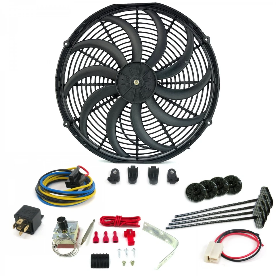 Kit de sistema de refrigeración de 16 ventiladores ajustables de alto rendimiento Zirgo - Camionetas Dodge Ram Foto 2 de 4