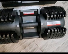 Pro Fitness Adjustable 36kg Dumbbells Pair with Storage Tray Black (416/2281)