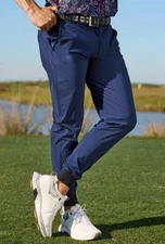 $158 Greyson Golf Montauk Jogger Size 34x30 Mens Maltese Blue Sport Athletic