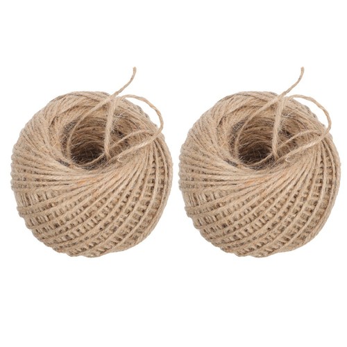 2 Rolls Decorative DIY Hemp Ropes Chic Food Grade Birthday Cake Packing ...