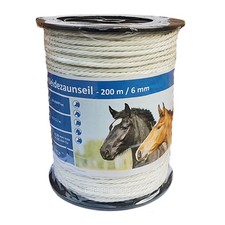 200 m Weidezaunseil 6mm 6 Niroleiter+3 Kupfer Material Monofile
