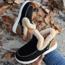 Women’s Fur Lined Winter Boots – Warm Snow Ankle Shoes 2025 Fashion Footwear