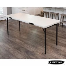 Lifetime 6ft Fold in Half Table Commercial Grade Heavy Duty Portable Party Event