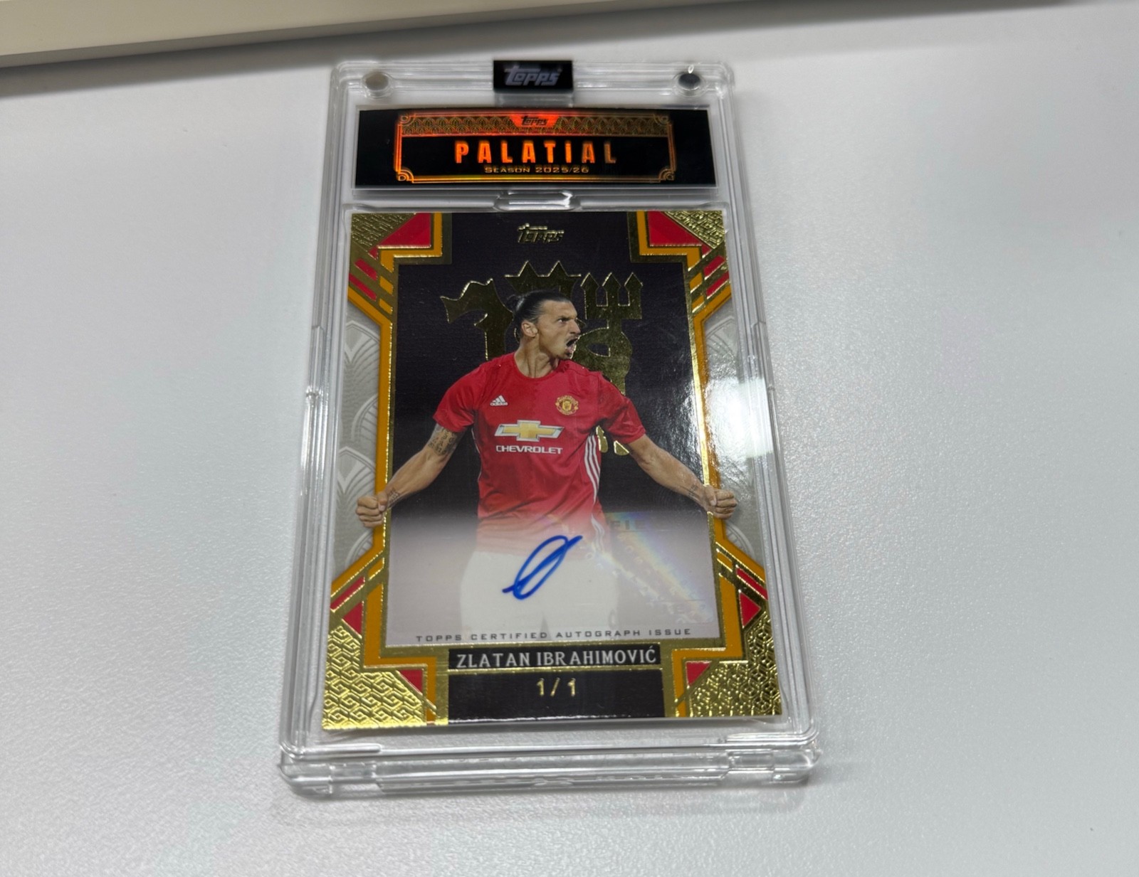 Zlatan Ibrahimovic 2025-26 PALATIAL DEVIL AUTO 1/1 ONE OF ONE SUPERFRACTOR