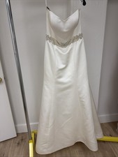 Saison Blanche Ivory Strapless, Sweetheart Size 10 Wedding Dress