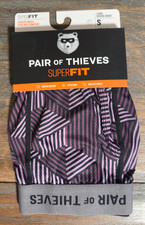 Men's Pair of Thieves SuperFit Long Boxer Brief Underwear Purple Size S Small