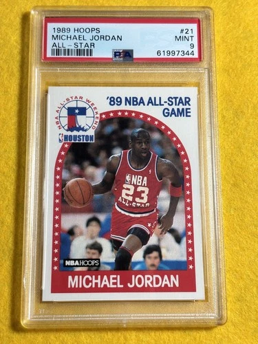 Michael Jordan 1989-90 NBA Hoops All-Star Game #21  PSA 9 Mint