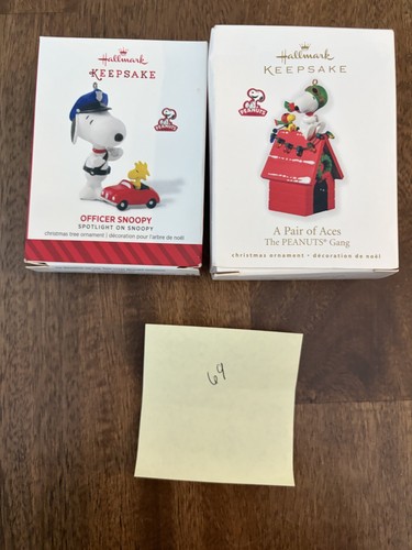 2014 Hallmark Keepsake Officer Snoopy Peanuts Spotlight on Snoopy #17 Ornament - Picture 9 of 9
