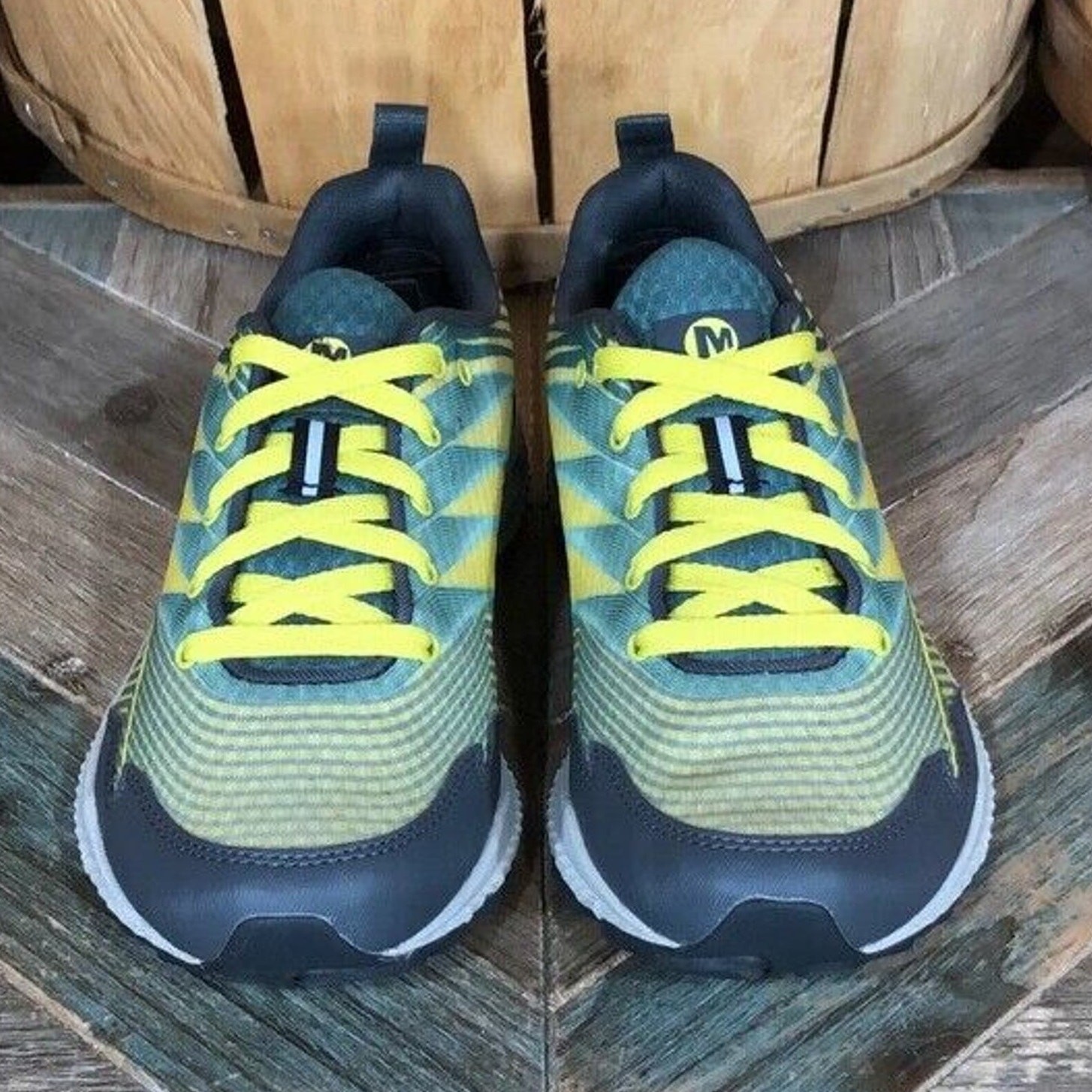 Scarpe da trail running Merrell Trail Crusher Sagebrush verdi comode da donna taglia 6