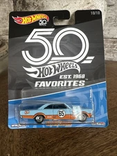 Hot Wheels 50th Favorites Gulf '65 Ford Galaxie, Real Riders Premium