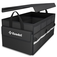 Auto Kofferraum Organizer Faltbar Rutschfest Oxford Polyester Schwarz Mittel