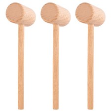 Wooden Crab Mallet for Chocolate, Mini Wooden Hammer Multi-Purpose for Kids T...