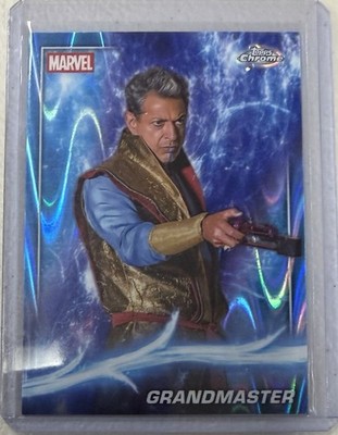 2025 Topps Chrome Marvel GRANDMASTER Blue Raywave Refractor #75 Thor Ragnarok