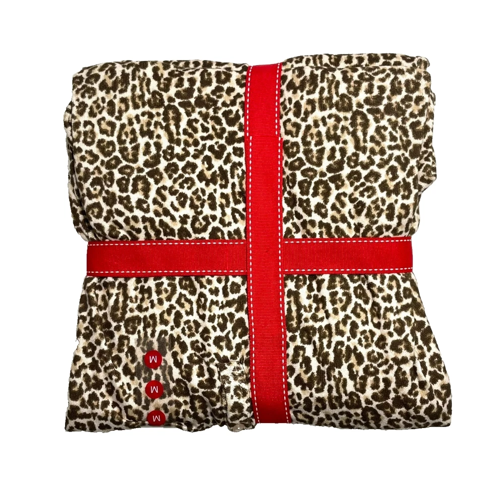 Nuevo con etiquetas Conjunto de pijama Charter Club para mujer M tejido suave manga larga 100154829, leopardo Foto 4 de 4