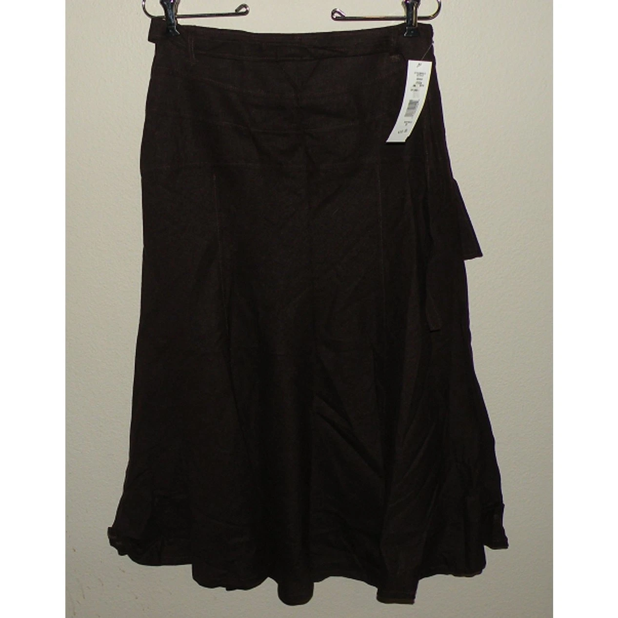 Touché Women's Size 12 Linen Blend Flare Maxi Skirt Brown Cocoa NWT
Opens in a new window or tab
