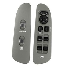 Master Power Window Switch and Bezel Driver Side and Window Bezel Grey