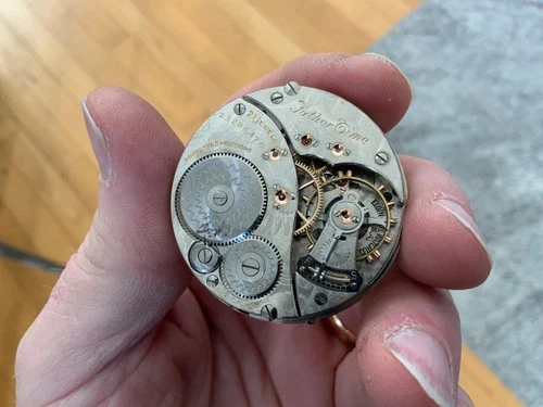 ANTIQUE 1921 ELGIN FATHER TIME 454 16s 21j RAILROAD POCKET WATCH MOVEMENT REPAIR