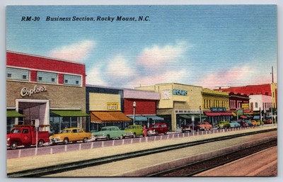 Rocky Mount, NC Postcard - Historic Business Section of Rocky Mount, N.C.