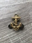 Vintage WW2 US Navy Waves Silver Propeller and Gold Anchor Pin LSGI