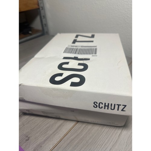 Neu mit Etikett Schutz Blockabsatz-Sandale Leder eckige Zehenpartie Wickeloptik Freizeit Urlaub nude braun - Bild 11 von 11