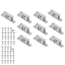 10PCS Professional Cabinet Door Latch, Adjustable Double Ball Catch Zinc Alloy