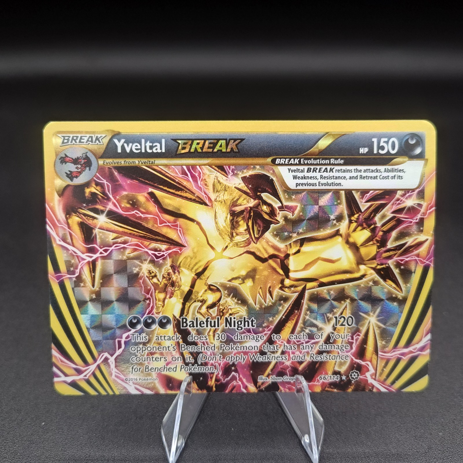 Yveltal BREAK 66/114 Steam Siege Ultra Rare Holo Pokemon LP