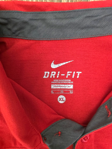 Nike Georgia Bulldogs Team Issue Short Sleeve Dri Fit Polo Shirt Baseball Red XL - Picture 5 of 7