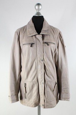 Mauritius deercraft hellgraue Leder-Jacke Gr.42/M echtes Leder Top Zustand