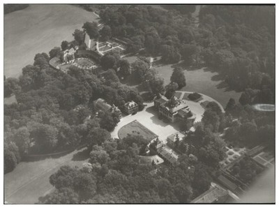 ZZ-1897/ Weimar Schloss Belvedere   Foto Luftbild 18 x 13 cm ca.1938