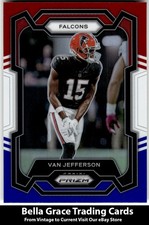 2023 Panini Prizm Van Jefferson #171 Atlanta Falcons Red White and Blue NFL