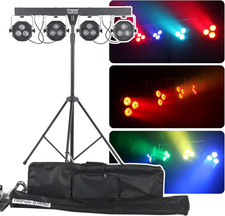 4 Gig Bar DJ Lighting System  All-In-One LED Stage Lights with Stand, Foot Peda