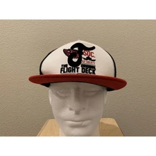Fly Society The Flight Original Deck F SOC White Black Red Snapback Hat Cap