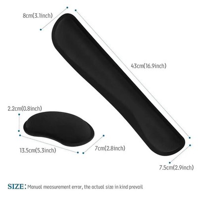 Handgelenkauflage Maus Tastatur Unterlage ergonomisch rutschfest Kunststoff