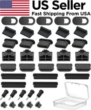 40PCS Silicone Dust Cover Plugs for USB C HDMI Audio SD Card Ports Computer