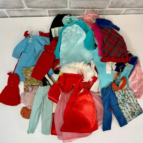 VTG Barbie Skipper Clothing Accessories 100 Lot Pieces Mixed Mattel Handmade TLC
